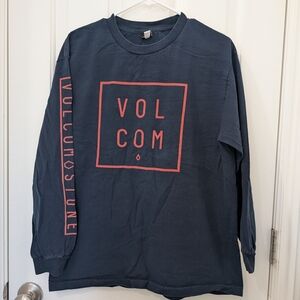 Volcom Navy Blue Long Sleeve Shirt